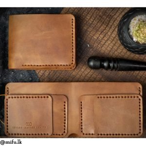 Hugo Wallet – Wax-Effect Tan Leather