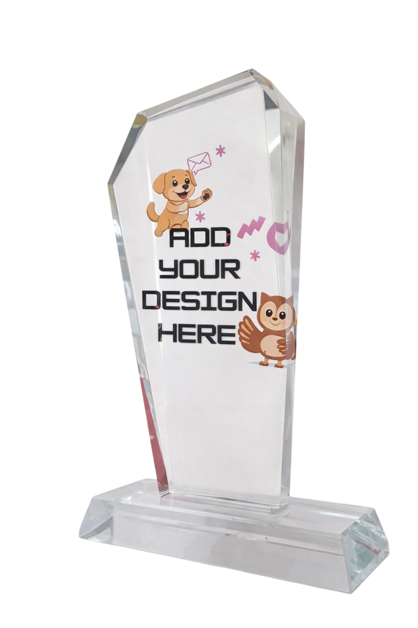 Tall Pentagon Crystal Trophy Tall Pentagon Crystal Trophy